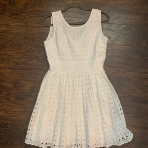 Jack by BB Dakota white diamond eyelet dress